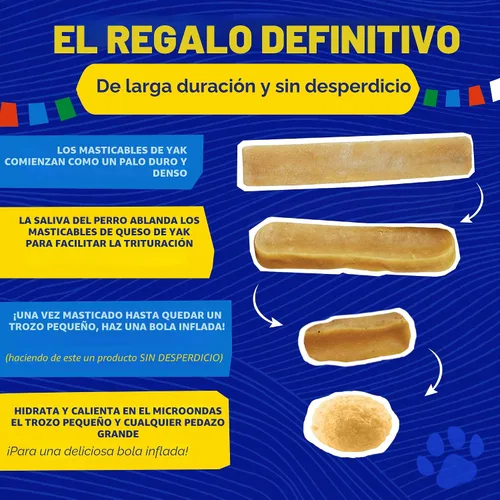 Miniatura 7 de Himalayan Dog Chew Masticables originales de queso de yak para perros, The Better-For-You, 100% natural, de larga duración, saludables y seguros