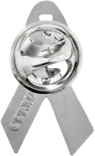 Miniatura 25 de PinMart Awareness - Pin de solapa esmaltado – Pin de cinta chapado en níquel y oro – Cinta de prevención y conciencia – Broche de joyería con parte