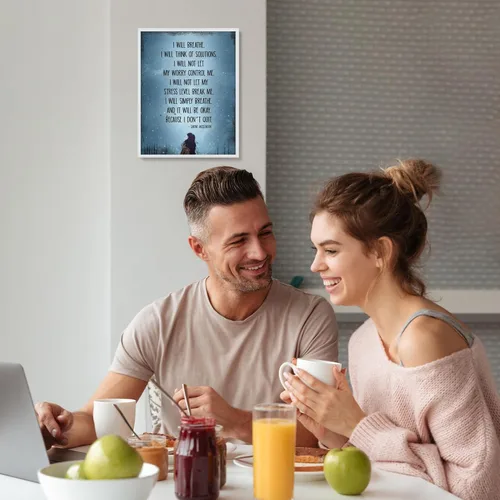 Miniatura 5 de AMERICAN LUXURY GIFTS I Will Simply Breathe and It Will Be Okay - Impresión artística de pared con citas inspiradoras, decoración de pared moderna