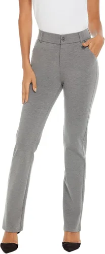 Miniatura 3 de iChosy Pantalones de vestir elásticos con corte de bota para mujer