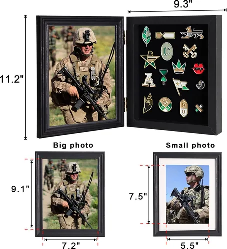 Miniatura 2 de Marco de fotos con 98% de protección UV para medallas militares, etiquetas de playa, alfileres de joyería, regalo de alfiler, cintas de insignia