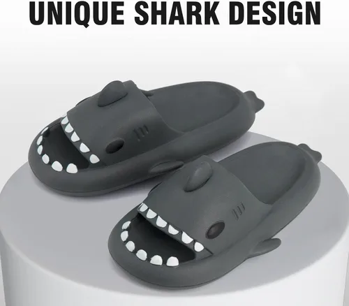 Miniatura 3 de SAGUARO Sandalias de tiburón para adultos, niños y niñas, pantuflas de almohada lindas, ligeras, antideslizantes, sandalias de playa casuales