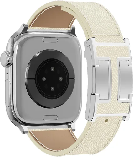 Miniatura 38 de Correa de reloj magnética de cuero compatible con Apple Watch Ultra 49 mm, 46 mm, 45 mm, 44 mm, 42 mm, 41 mm, 40 mm, 38 mm, correa de repuesto