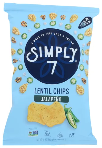 Simply 7 - Botana de chips de lentejas