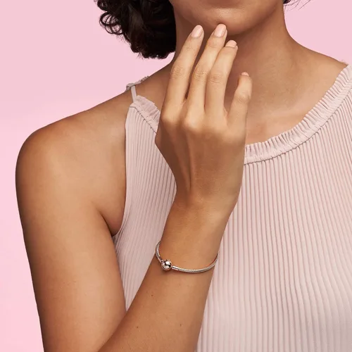 Miniatura 3 de Pandora - Brazalete de serpiente, brazalete con dijes, joyería Smooth Moments