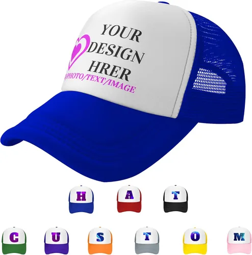 Sombreros personalizados al por mayor Hombres Mujeres Sombrero personalizado Diseñe su propia imagentextologotipo Trucker Sombreros Gorra de béisbol