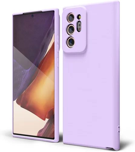 Miniatura 36 de oakxco Funda para teléfono Samsung Galaxy Note 20 Ultra de silicona líquida, bonita funda delgada y fina de goma suave TPU lisa y suave de gel