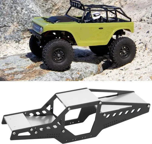 Miniatura 2 de Marco de coche RC, jaula de rodillo de aleación de aluminio duradera para entusiastas de modelos a escala 1/24 y aficionados a las carreras