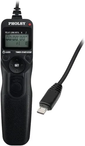 Miniatura 9 de PHOLSY Cable de control remoto con temporizador S6 con intervalómetro para Sony a77M2, a99M2, a99, a77, a67, a65, a57, a55, a900, a850, a700, a580