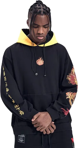 Miniatura 2 de MFCT Sudaderas con capucha bordadas de ropa de calle japonesa