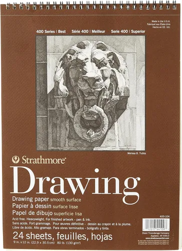 Miniatura 3 de Strathmore (400-108) 400 Series - Papel de dibujo superficie lisa, 24 hojas, 18 x 24 pulgadas