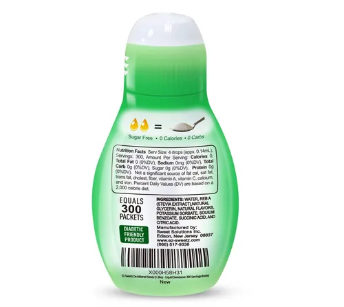 Miniatura 2 de EZ-sweetz (2 paquetes, 1.36 oz, líquido edulcorante de-bittered stevia, 300 porciones/botella)