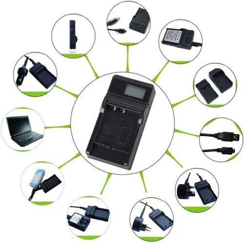 Miniatura 7 de Cargador de batería micro USB LCD para Canon PowerShot SX240HS SX270HS SX260HS SX280HS SX510HS SX520HS SX530HS SX540HS SX600HS SX610HS SX700HS