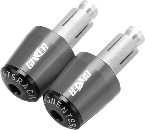 Miniatura 7 de Manillar de motocicleta para motocicleta, peso final, agarres para manillar, tapa antivibración, enchufe plateado para Suzuki Gixxer 150sf 250sf 155