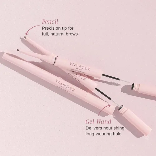 Miniatura 2 de Wander Beauty Lápiz de cejas mejorado y gel de tratamiento para mujer, marrón oscuro, 1 unidad (paquete de 1)