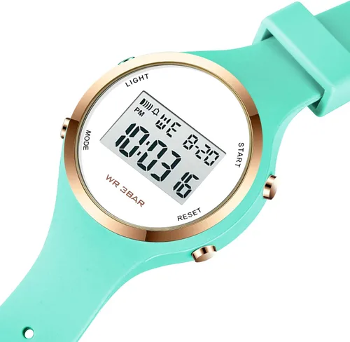 Miniatura 48 de Women LED Display Elecreonic Watch Fashion Chrono Alarm Digital Clock Woman Outdoor Sport Wirstwatch