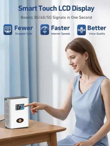 Miniatura 4 de Amplificador de señal de teléfono celular para el hogar y la oficina, amplificador de teléfono celular en la banda 2/4/5/12/17/25, señal Boost 5G 4G
