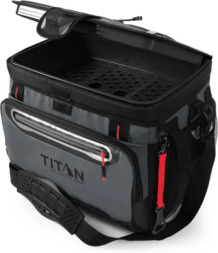 Miniatura 10 de Titan by Arctic Zone Deep Freeze Cooler - Enfriador de cuerpo duro sin cremallera, aislamiento de congelación profunda, forro de cuerpo duro y Gris