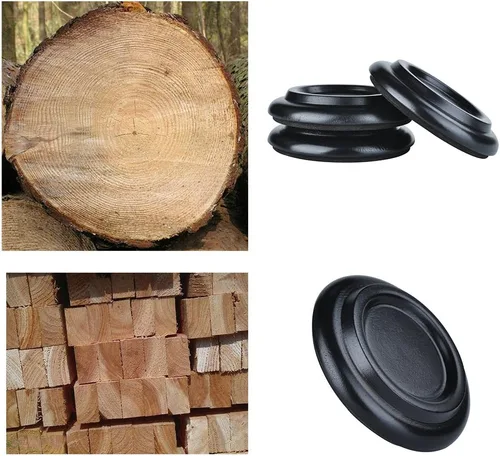 Miniatura 3 de Copas de madera maciza para piano de cola, juego de 3 ruedas de piano, protectores de suelo para patas de piano, almohadillas de protección