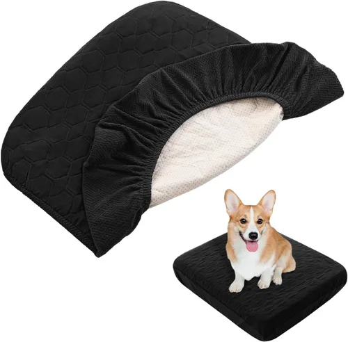 nanbowang Fundas impermeables para cama de perro, fundas de repuesto lavables, pelo de mascota fácil de quitar, funda de almohada para perro