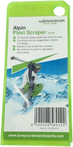 Miniatura 6 de Wintersteiger Rascador de cera: raspador para esquí y snowboard, elimina el exceso de cera, agujero para colgar para una fácil organización