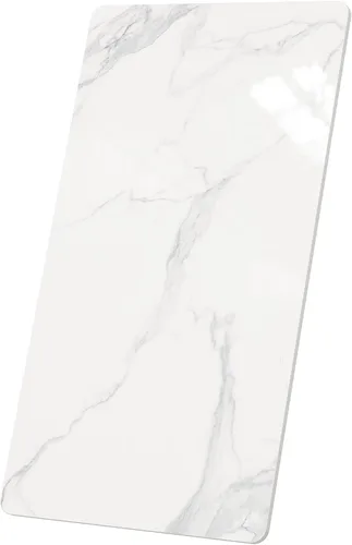 Miniatura 27 de Square Table Top, 19.6” White Sintered Stone Tabletop, DIY Replacement & Cover Marble Desktop, Scratch & Wear Resistant, Suitable for Indoor &