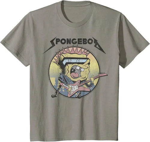 Miniatura 23 de SpongeBob SquarePants Camiseta de manga corta Heavy Metal Rock