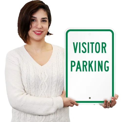 Miniatura 2 de SmartSign Letrero de "Estacionamiento para visitantes" Aluminio de 12 x 18 pulgadas