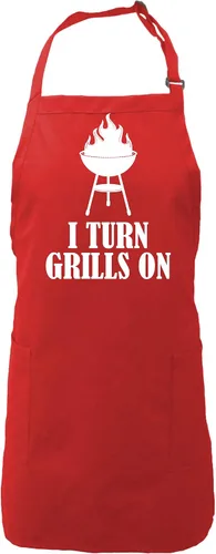 Miniatura 3 de zerogravitee Delantal I Turn Grills On con 2 bolsillos de parche