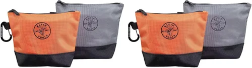 Miniatura 12 de Klein Tools 55470 - Bolsa utilitaria, bolsas de herramientas con cremallera de pie, tejido balístico resistente 1680d, parte inferior reforzada