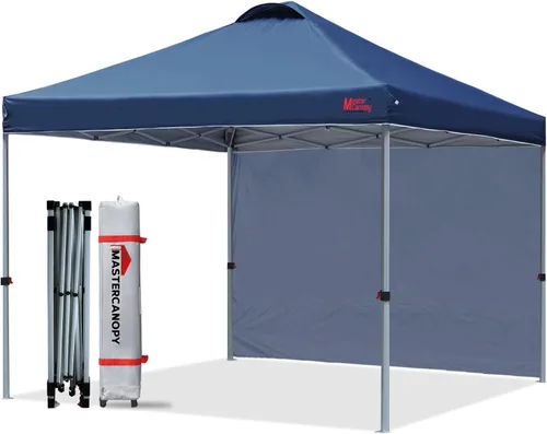 Miniatura 21 de MASTERCANOPY - Toldo desplegable duradero con 1 pared lateral (6.6 x 6.6 pies, caqui)
