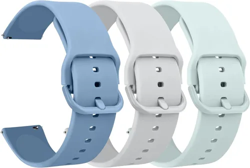 Miniatura 8 de Correas de reloj de silicona de liberación rápida de 20 mm y 22 mm, correa de reloj deportiva suave de reemplazo para mujeres y hombres