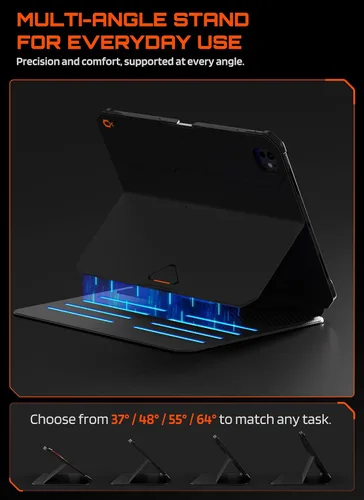 Miniatura 10 de SUPCASE Funda para iPad Pro de 13 pulgadas M5/M4 2025/2024 con soporte para lápices (UB Aero), [soporte ajustable] [contraportada desmontable]