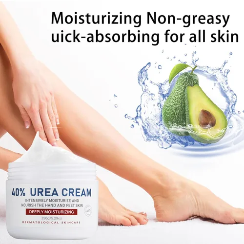 Miniatura 4 de Crema de urea, loción 40% para el cuidado de los pies para talones agrietados, talones agrietados, super, áspero, pies secos y callosos, suaviza