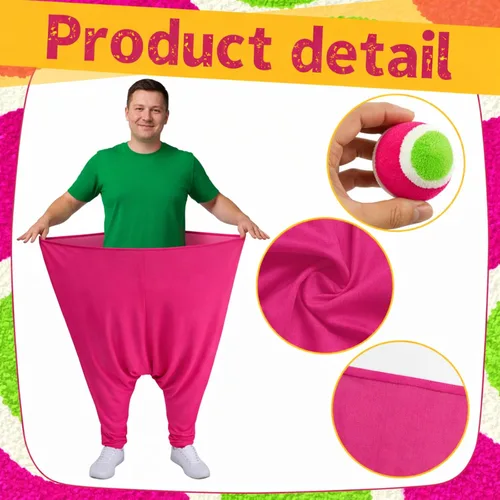 Miniatura 3 de Hollowfly Juego de pantalones de abuelita de primavera y Pascua, juego de pelota para lanzar y atrapar al aire libre para adultos, fiesta gigante