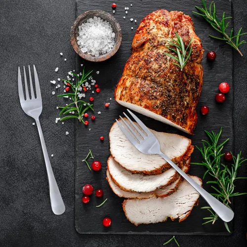 Miniatura 3 de Cornucopia Brands Juego de 2 tenedores para servir (2) - Elegante tenedores de servicio de primera línea, tenedores de servicio estilo buffet