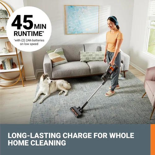 Miniatura 2 de WORX Aspiradora inalámbrica de 20 V WX038L.1, potente aspiradora inalámbrica de 25 Kpa de alta succión para pelo de mascotas, aspiradora de mano