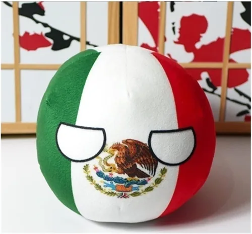 7.9 in Poland Ball Estados Unidos, Canadá, Reino Unido, Francia, decoración de baile de campo, cosplay de anime, decoraciones de bandera (MX, 7.9 in)