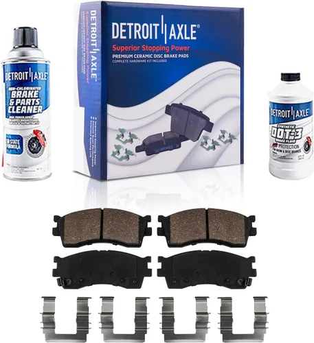 Miniatura 140 de Detroit Axle - Kit de freno delantero para Dodge Ram 1500 Durango Dakota Chrysler Aspen Dakota Driver Side Disco Freno Pinza de freno de cerámica