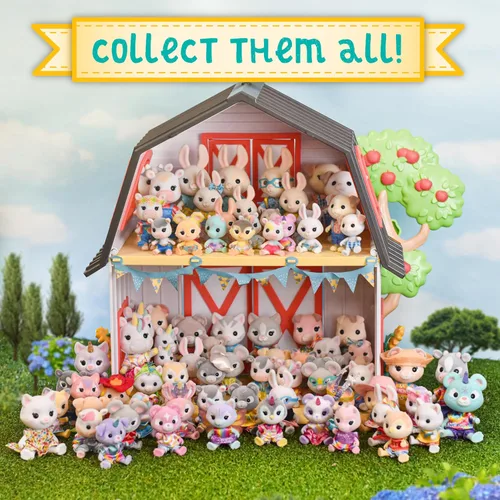 Miniatura 5 de Honey Bee Acres La Familia Cheddars de Ratón, 4 Figuras de Muñecas en Miniatura, Pequeña