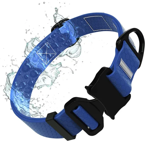 Miniatura 11 de Tuff Pupper Collar de acción impermeable para perros Collar de perro resistente al agua A prueba de desgarros y sin olor Herrajes metálicos