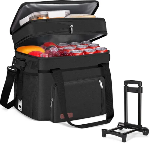 Miniatura 24 de MIYCOO – Bolsa de almuerzo y lonchera para hombres y mujeres, bolsa de almuerzo doble con aislamiento a prueba de fugas, suave y grande, lonchera