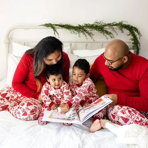 Miniatura 3 de Burt's Bees Baby - Conjuntos de pijamas de Navidad familiares a juego, de algodón orgánico, para niños, bebés, mujeres y adultos