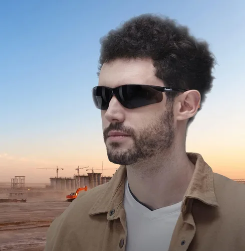 Miniatura 7 de ProtectX Gafas de seguridad para hombres y mujeres, lentes de sol de seguridad con lentes antivaho resistentes a los arañazos, agarres Olympus