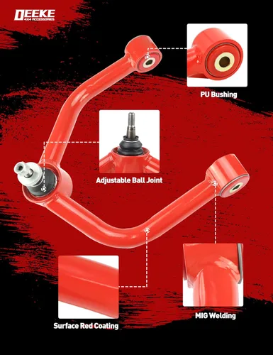 Miniatura 5 de Brazos de control superiores delanteros para Nissan Titan 2004-2023. 2005-2019 Nissan Armada, Brazos de control de suspensión con goma de PU de 2-4