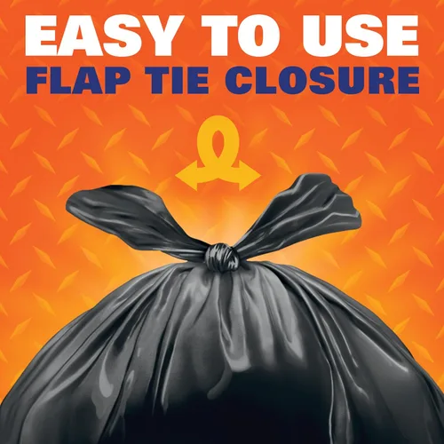Miniatura 4 de Hefty Easy Flaps - Bolsas de basura grandes multiusos, 30 galones, 40