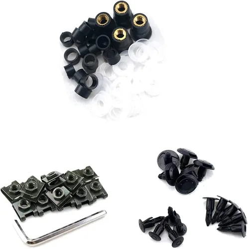 Miniatura 6 de Kit de tornillos de motocicleta Tornillos de aluminio Clips Tuercas Kit de pernos para Suzuki Yamaha Honda Kawasaki ZX-10R ZX-6R R1 R6 CBR600RR