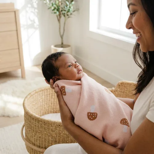 Miniatura 8 de Manta envolvente para niñas 100% algodón, súper suave y acogedora, manta de recepción, manta para cuna y cochecito, regalo ideal para baby shower