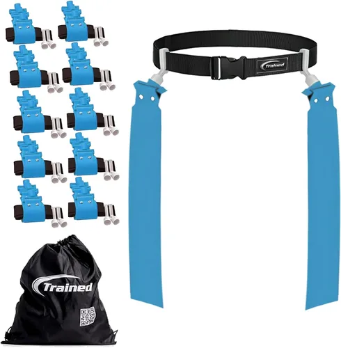 Miniatura 25 de Trained Cinturones de fútbol con bandera de hombre, juego de fútbol con bandera ajustable para equipos deportivos, entrenamiento y competencia