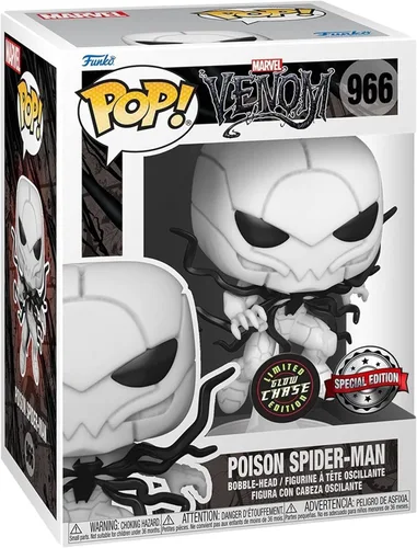 Miniatura 3 de Funko Pop! Venom Poison Spider-Man Glow in the Dark Chase (exclusivo de EE) con protector EcoTEK Pop
